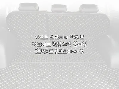 카프트 스포티지 NQ5 트렁크매트 퀄 관련 이미지